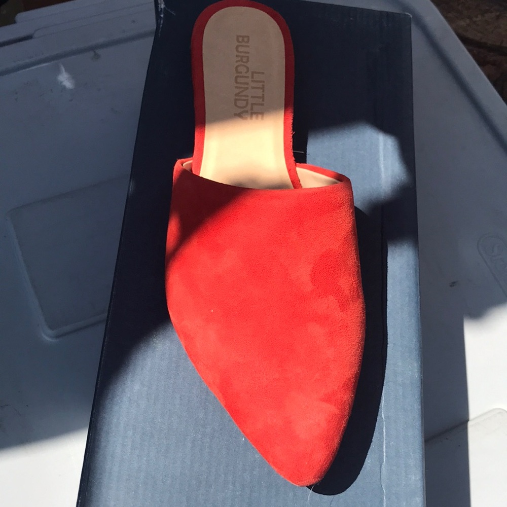 Mika Mule Red Shoes